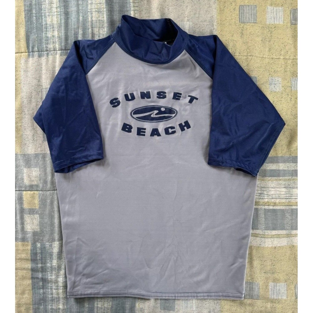 Castaways Sunset Beach Outdoor Water Swimming Top Boy's Sz M